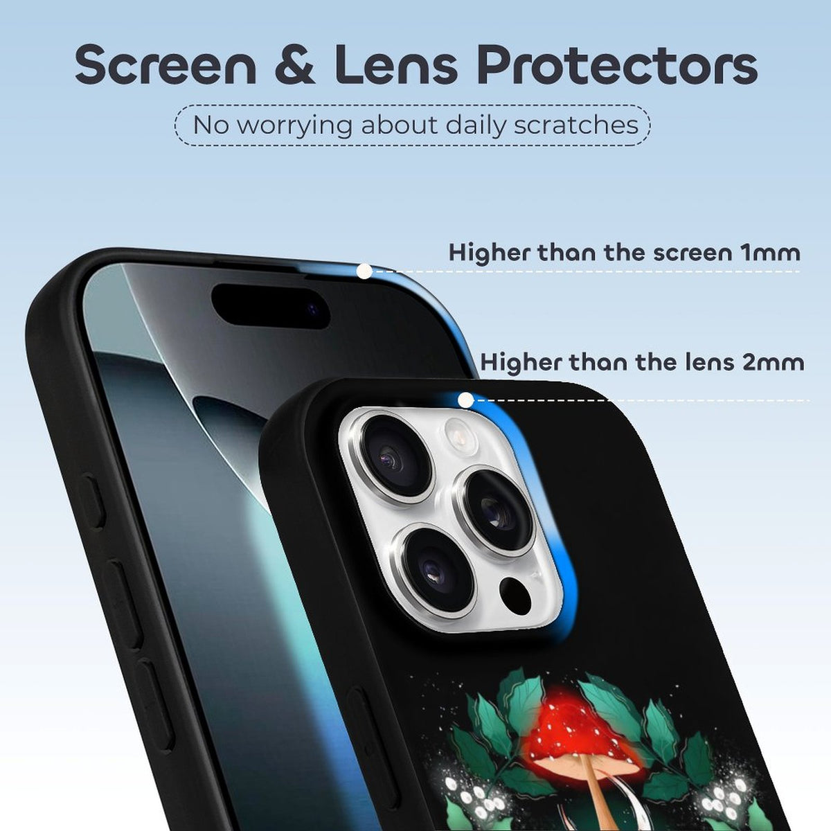 Floral Moth Print - Phone Case