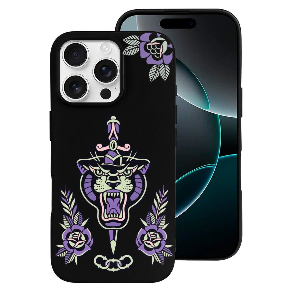 Old School Tiger Print - Phone Case