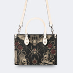 Bat Spider Skull Rose Print Handbag Factory Direct Sales
