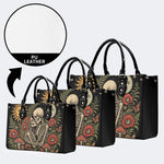 Mushroom Skeleton Lovers Print Handbag Factory Direct Sales