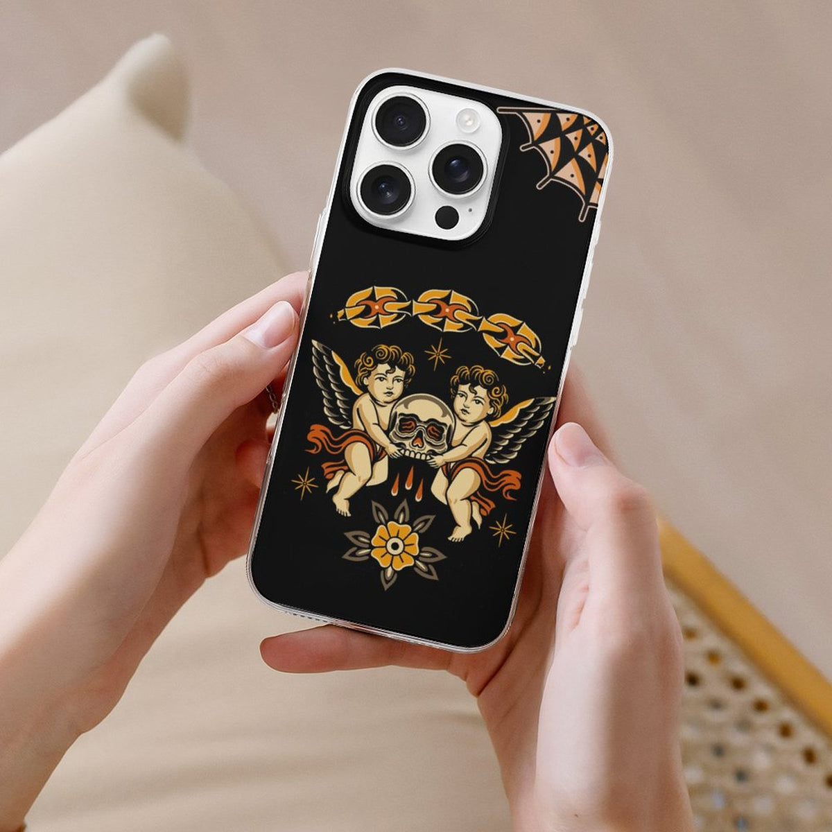 Vintage Angel Print - Phone Case