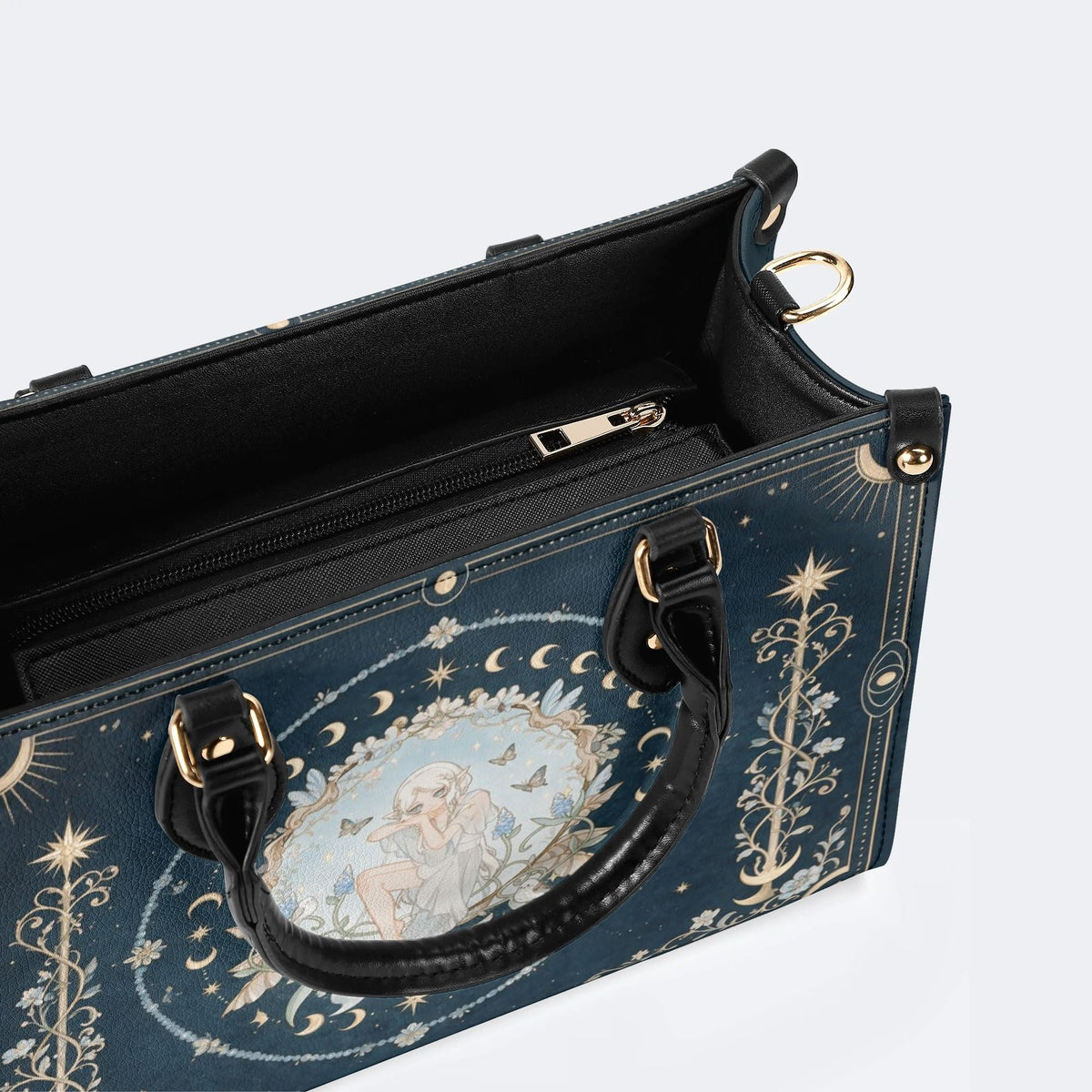 Angel Butterfly Moon Print Handbag Factory Direct Sales