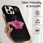 Pink Death Moth Print - Phone Case