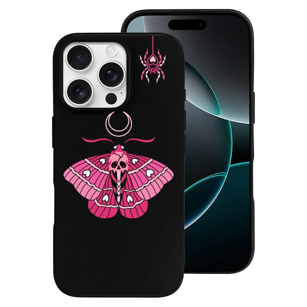 Pink Death Moth Print - Phone Case