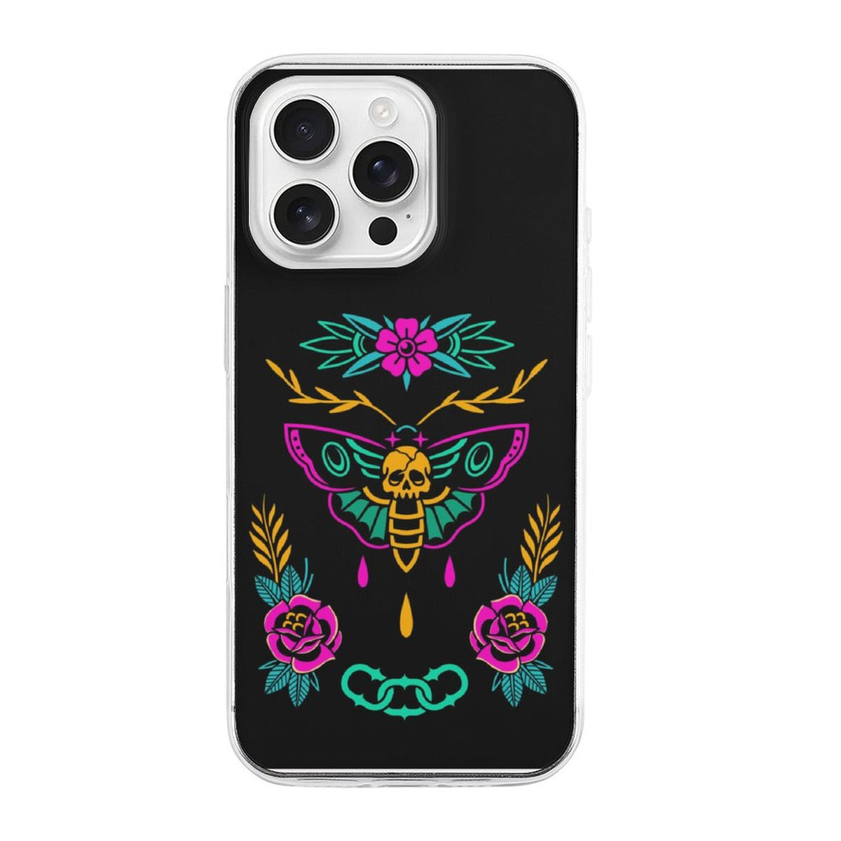 Old School Death Moth Print - Phone Case