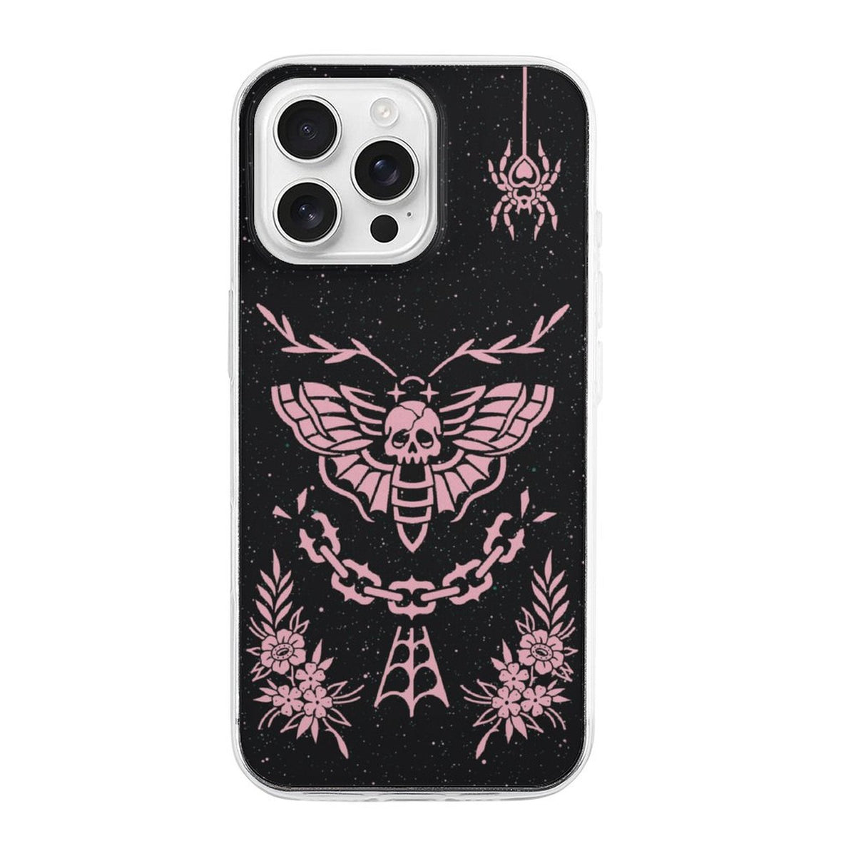 Pink Death Moth Print - Phone Case