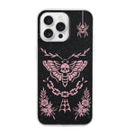 Pink Death Moth Print - Phone Case