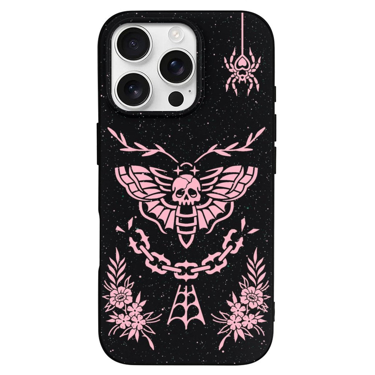 Pink Death Moth Print - Phone Case