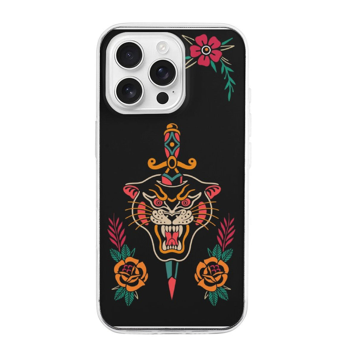 Old School Tiger Print - Phone Case