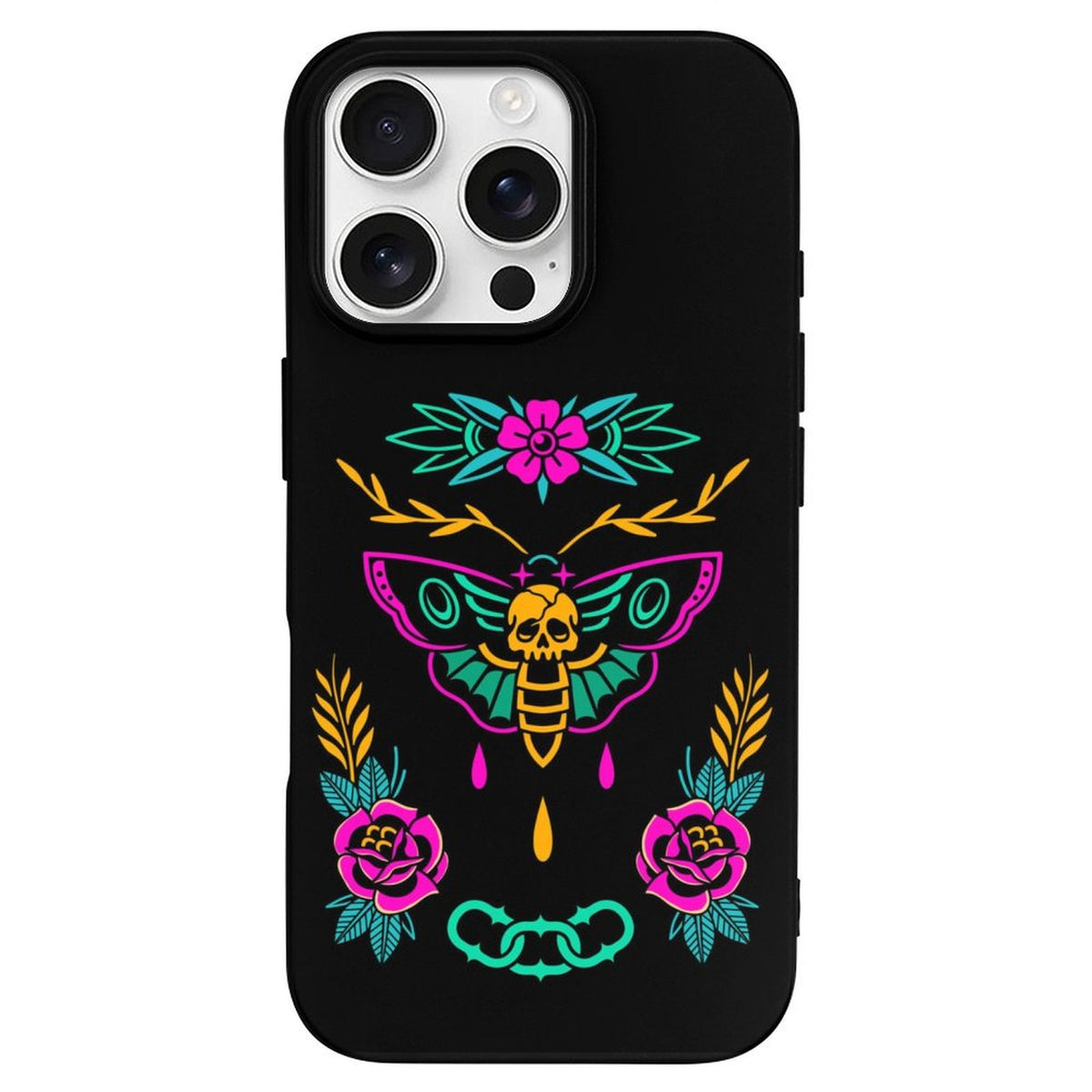 Old School Death Moth Print - Phone Case