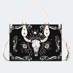 Fashionable Bull Head Printed Handbag Factory Direct Sales