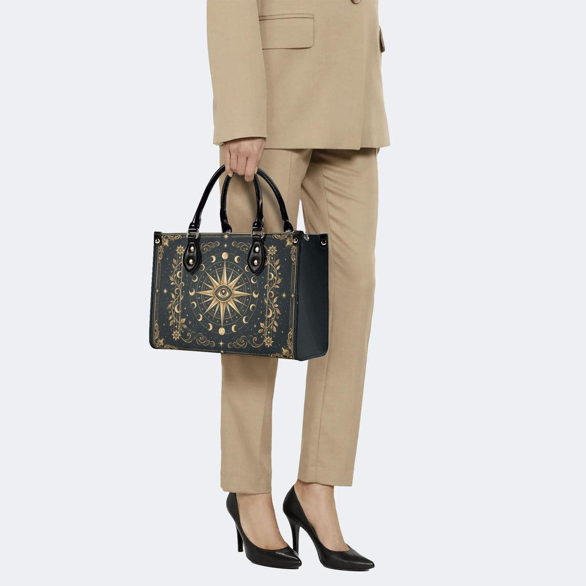 All Seeing Eye Moon Print Handbag Factory Direct Sales
