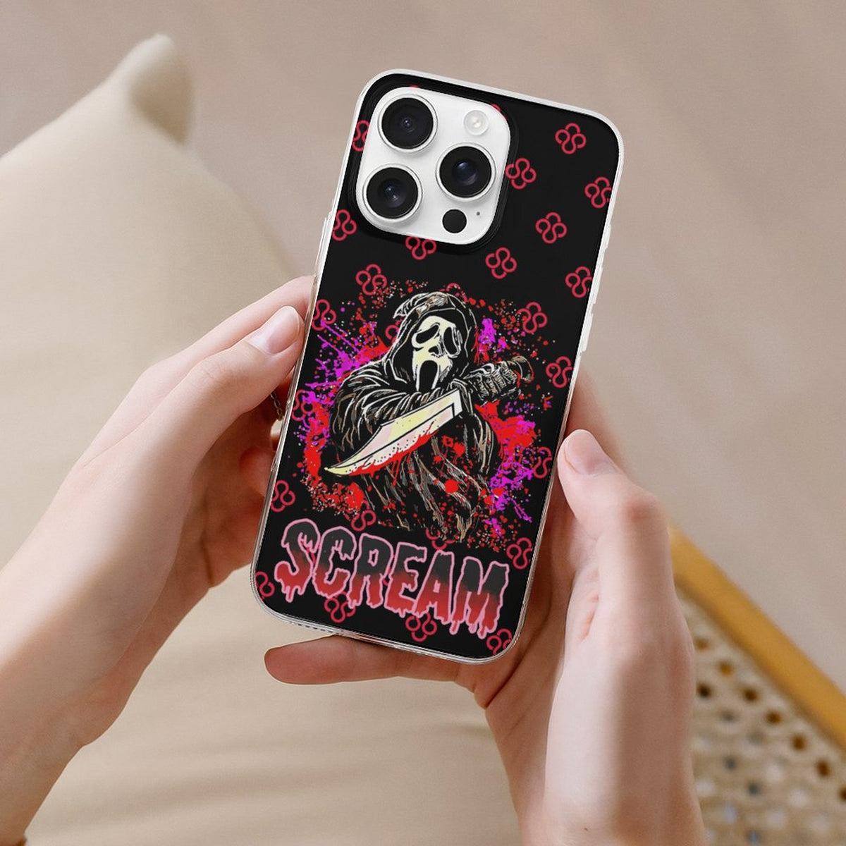 Horror Ghostface Print - Phone Case