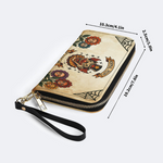 Retro Flame Clown Print Leather Wallet Factory Direct Sales