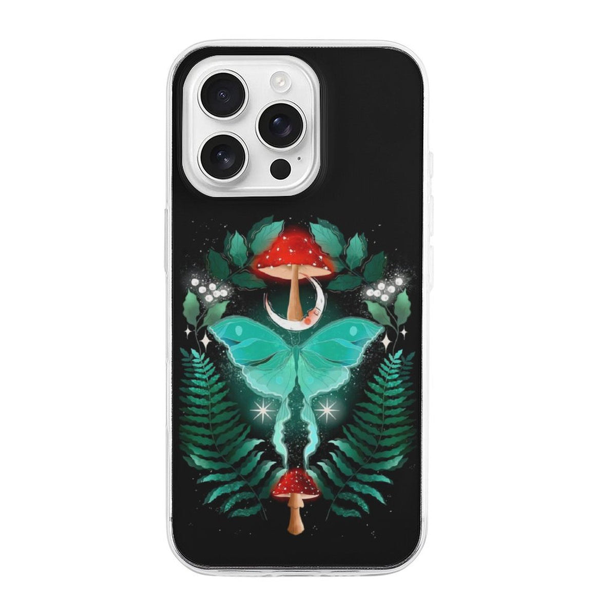 Floral Moth Print - Phone Case