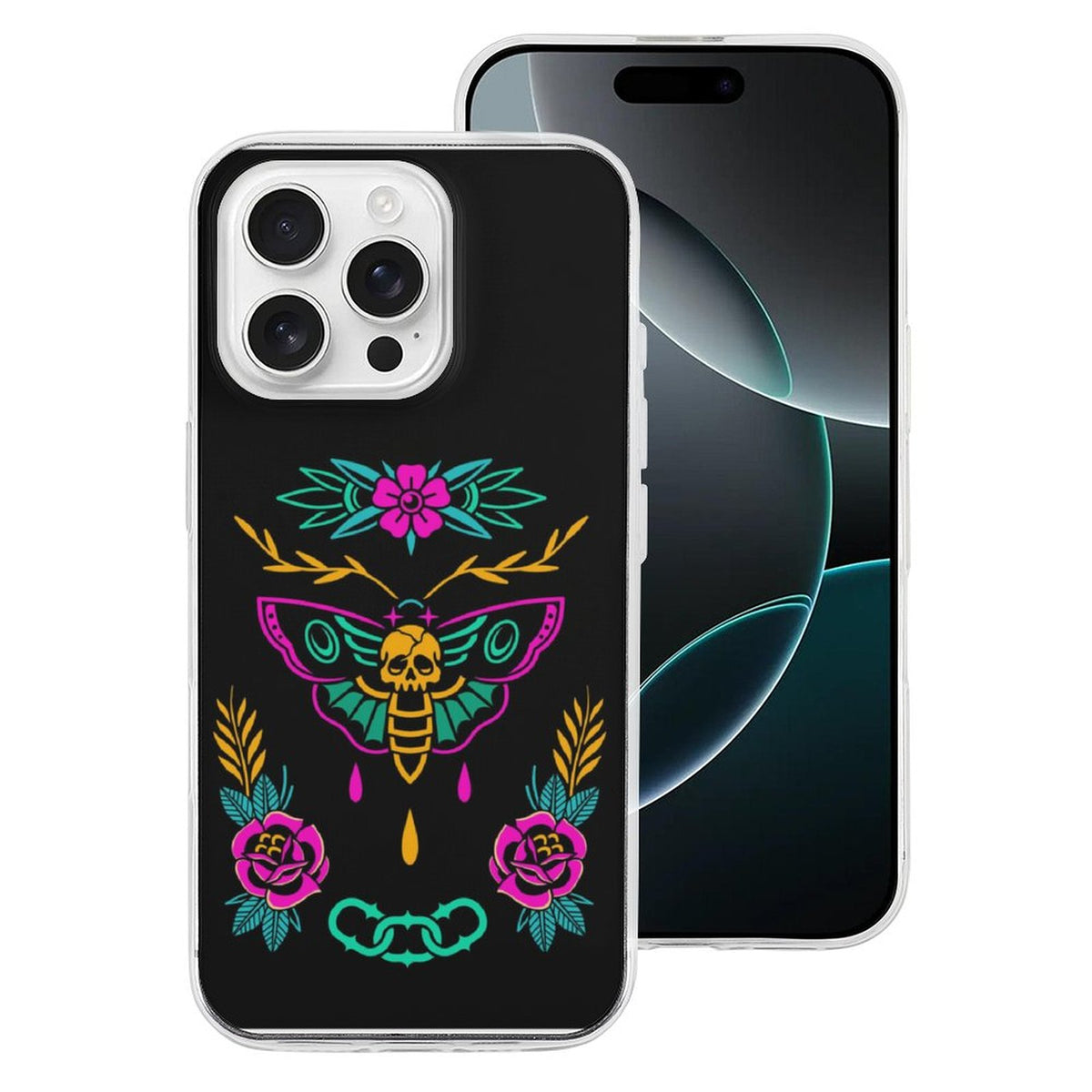 Old School Death Moth Print - Phone Case