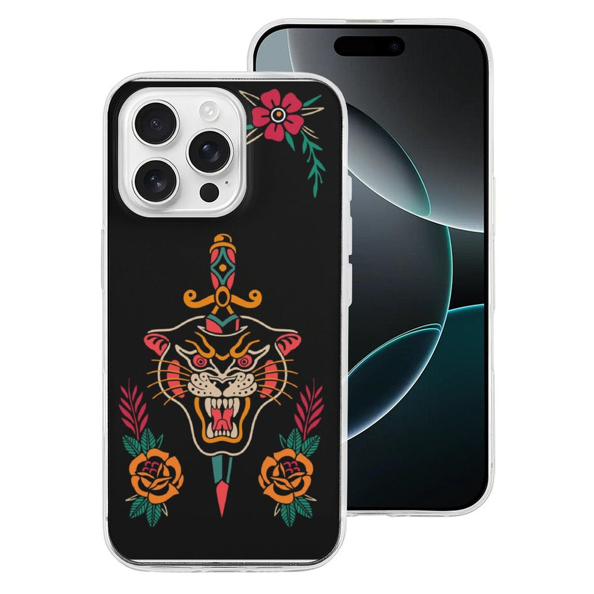 Old School Tiger Print - Phone Case