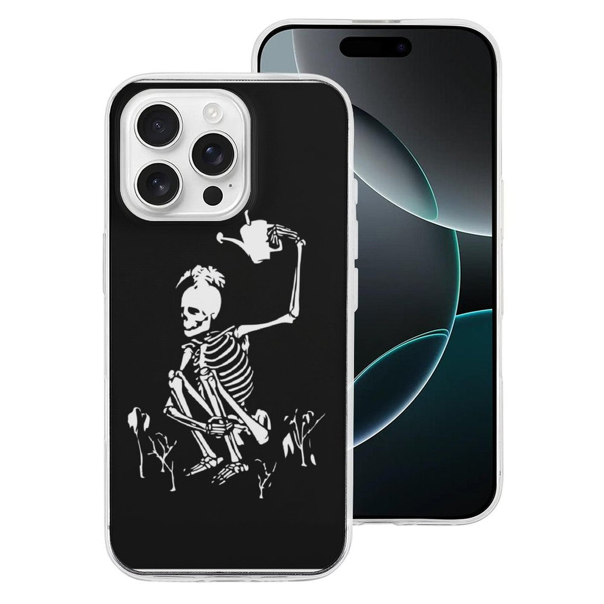 Gothic Skull Print - Phone Case