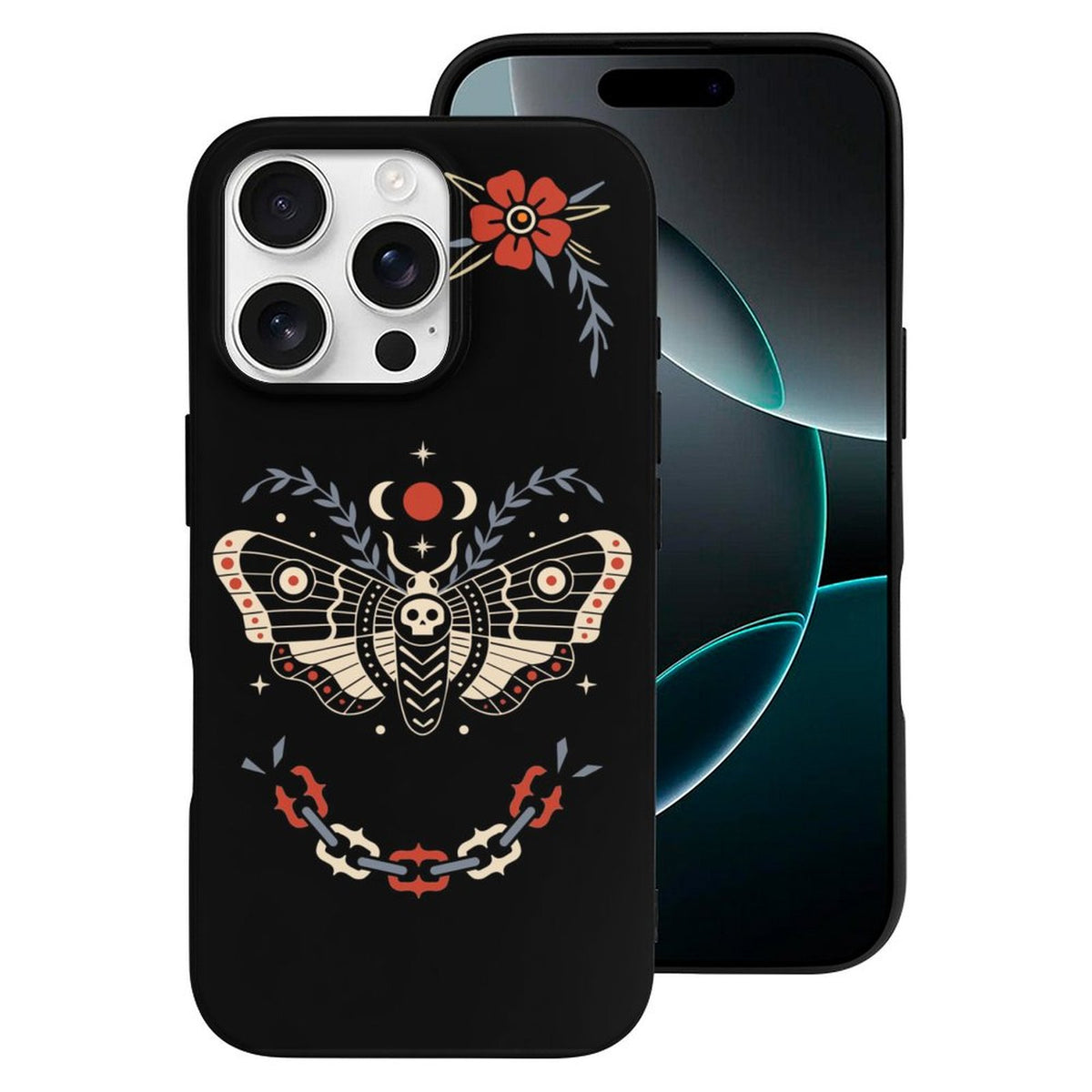 Vintage Death Moth Print - Phone Case