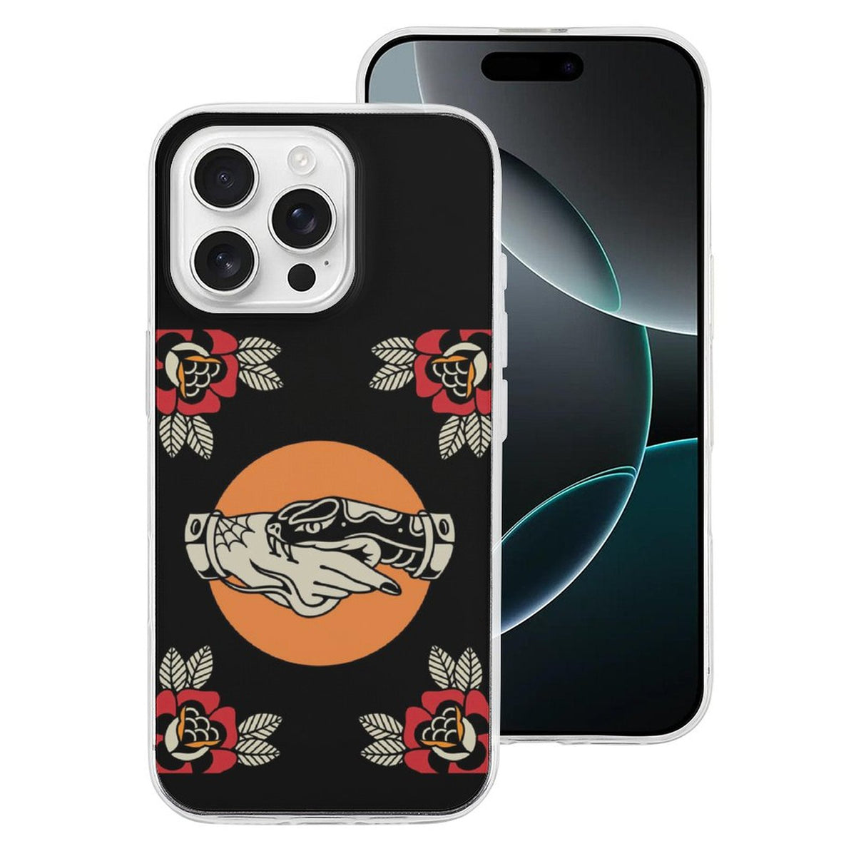 Trust No One Snake Print - Phone Case