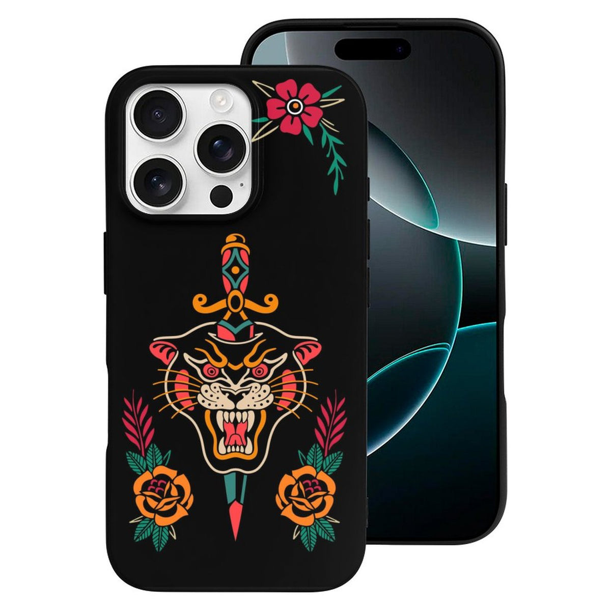 Old School Tiger Print - Phone Case