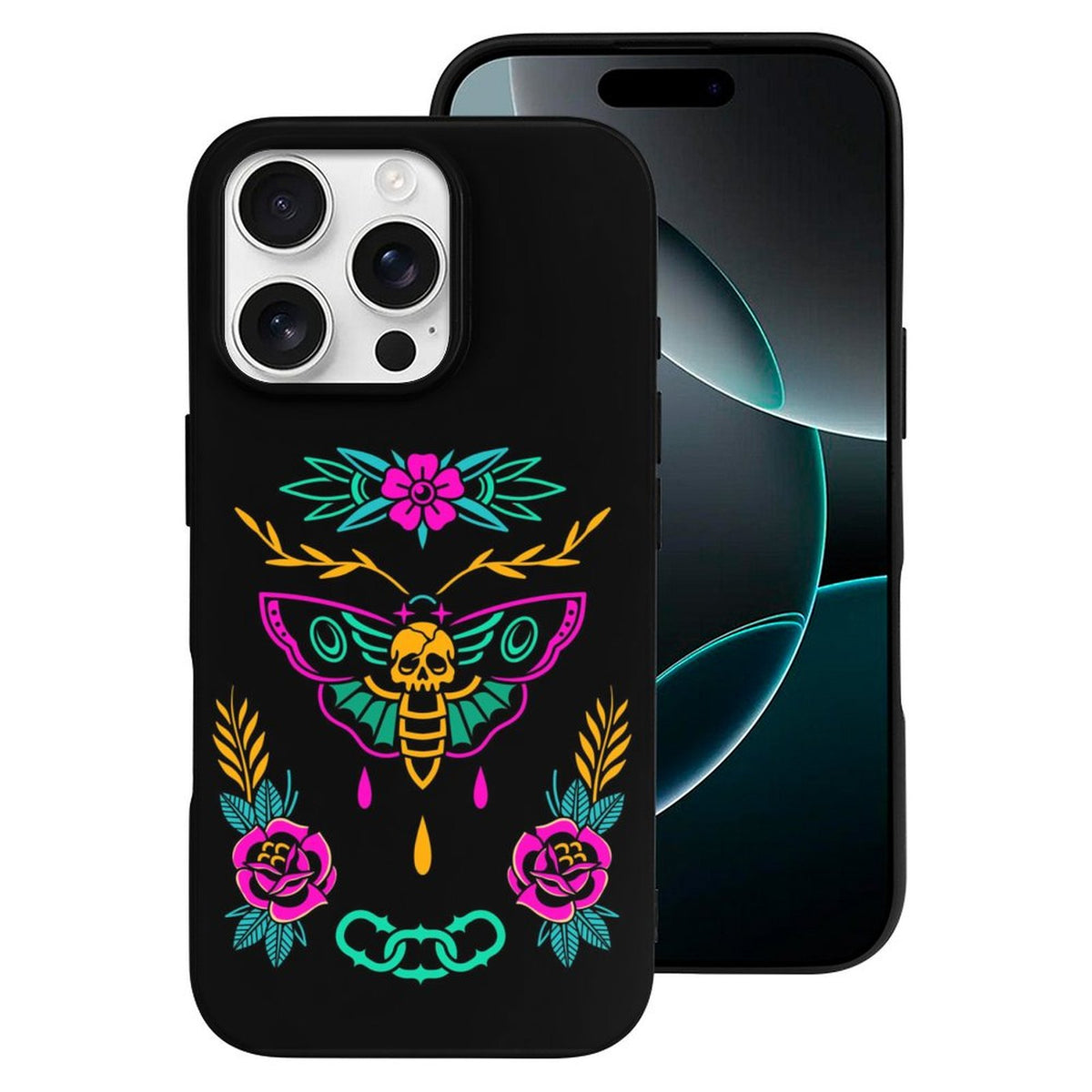 Old School Death Moth Print - Phone Case