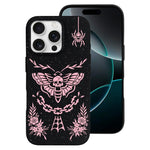 Pink Death Moth Print - Phone Case