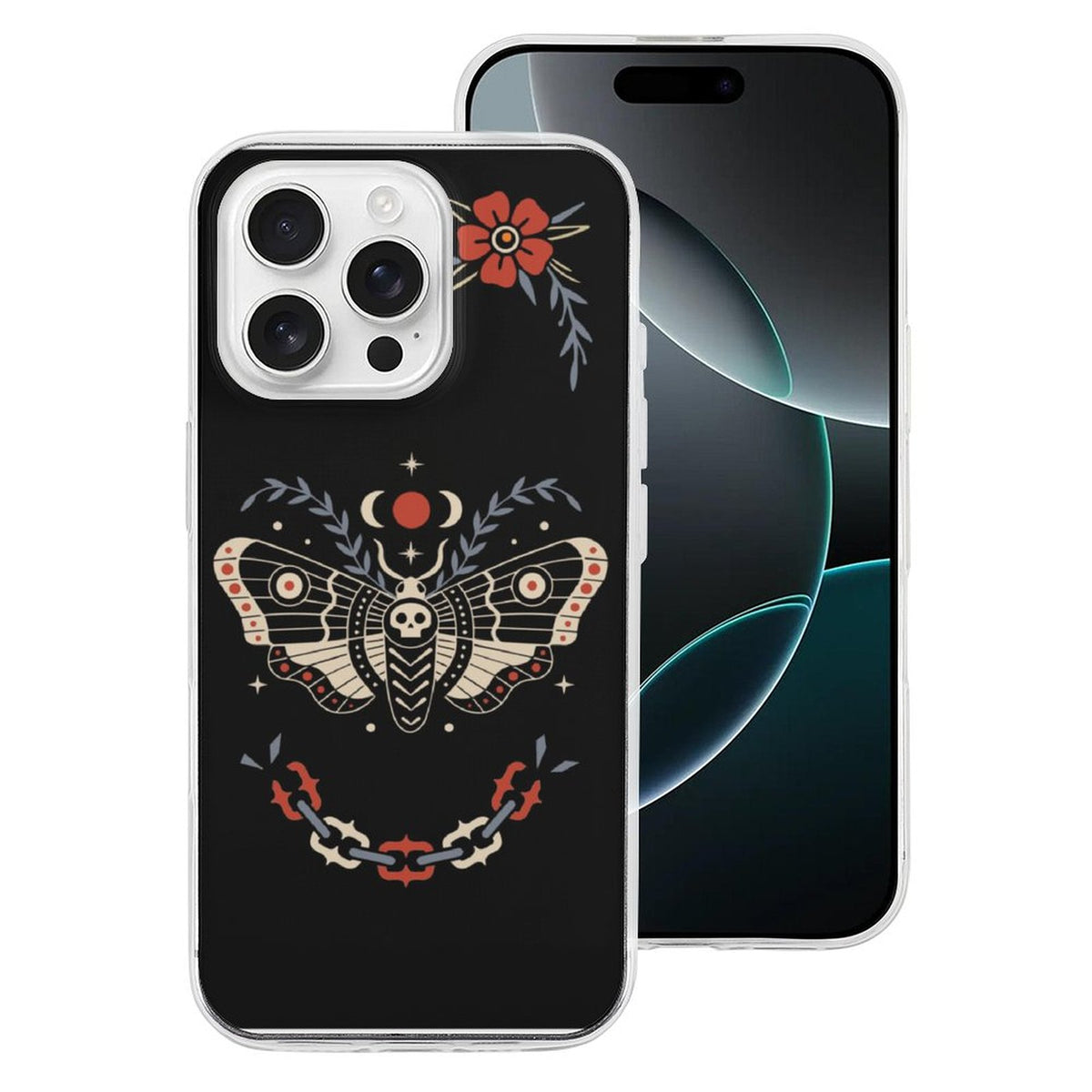 Vintage Death Moth Print - Phone Case