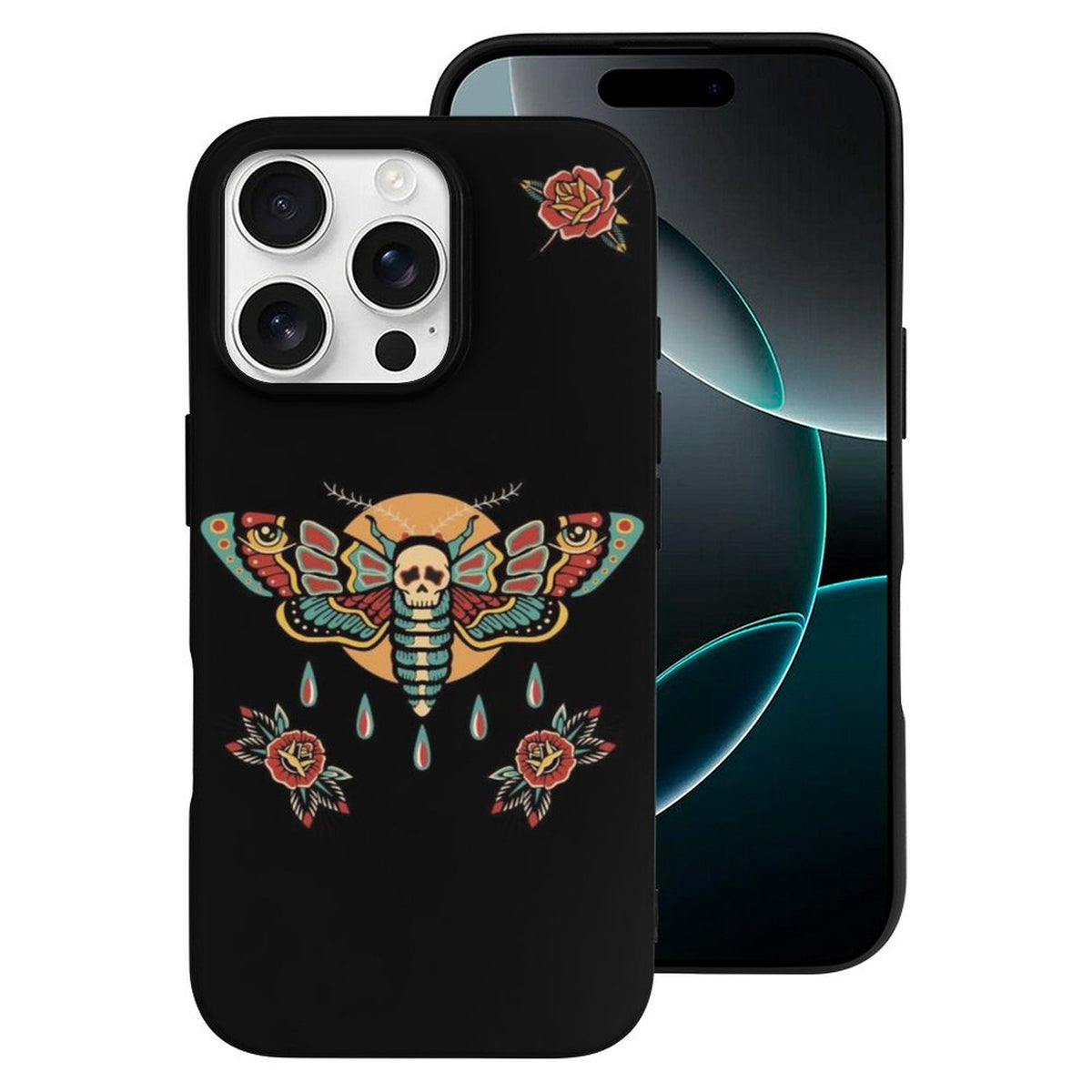 Old School Death Moth Print - Phone Case