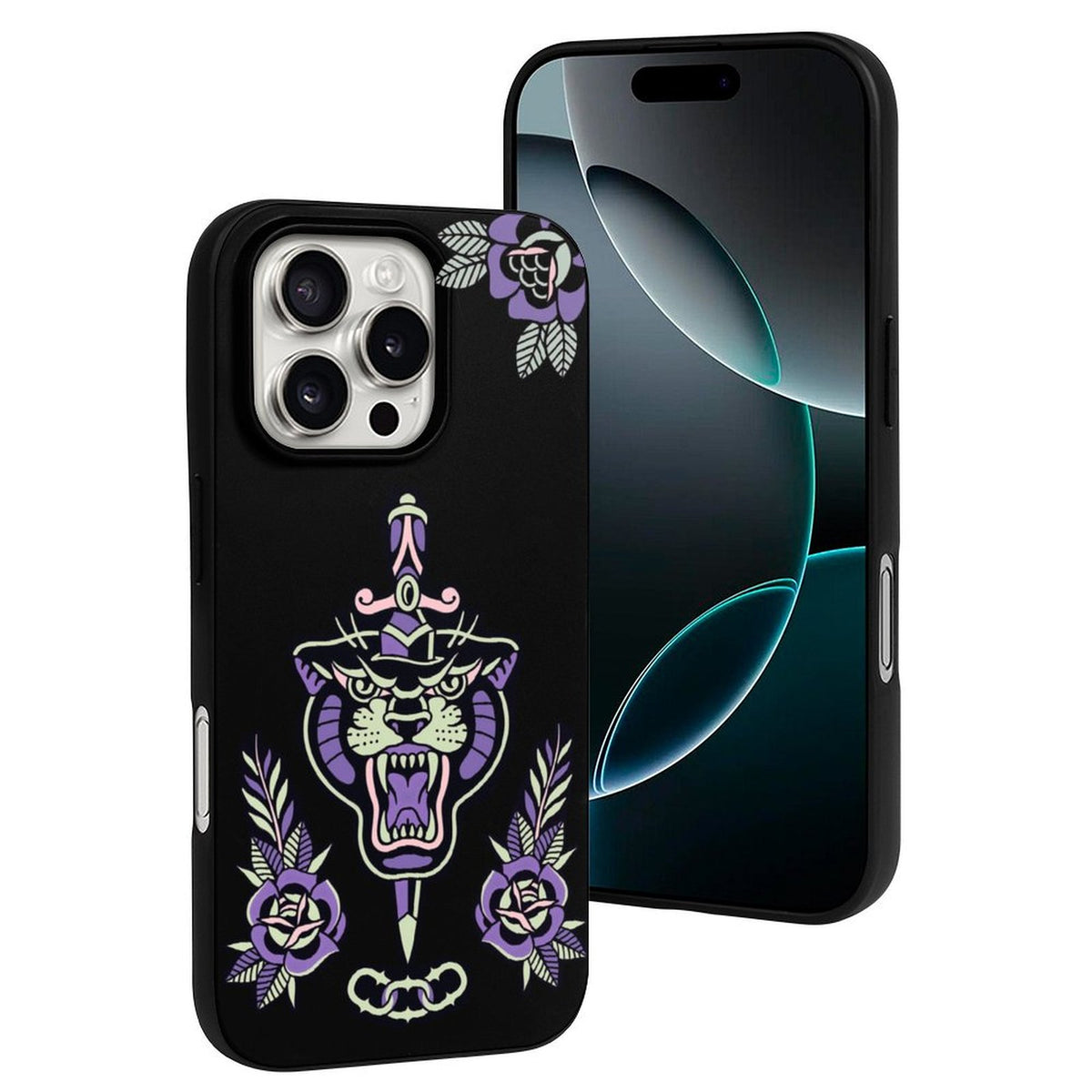 Old School Tiger Print - Phone Case