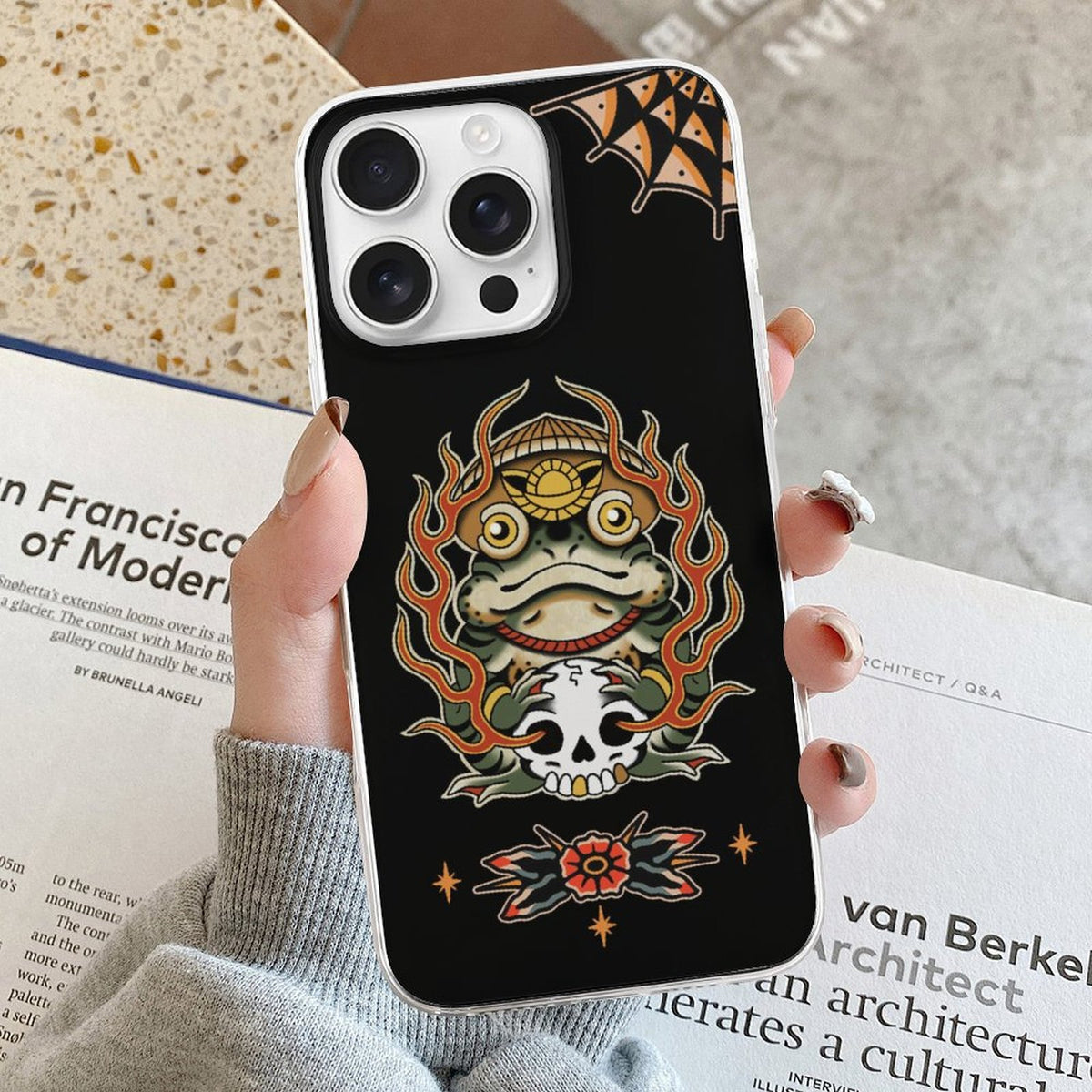 Japanese Ninja Frog Print - Phone Case