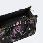 Celestial Black Cat Print Handbag Factory Direct Sales