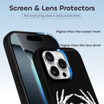 Retro Skull Heart Print - Phone Case