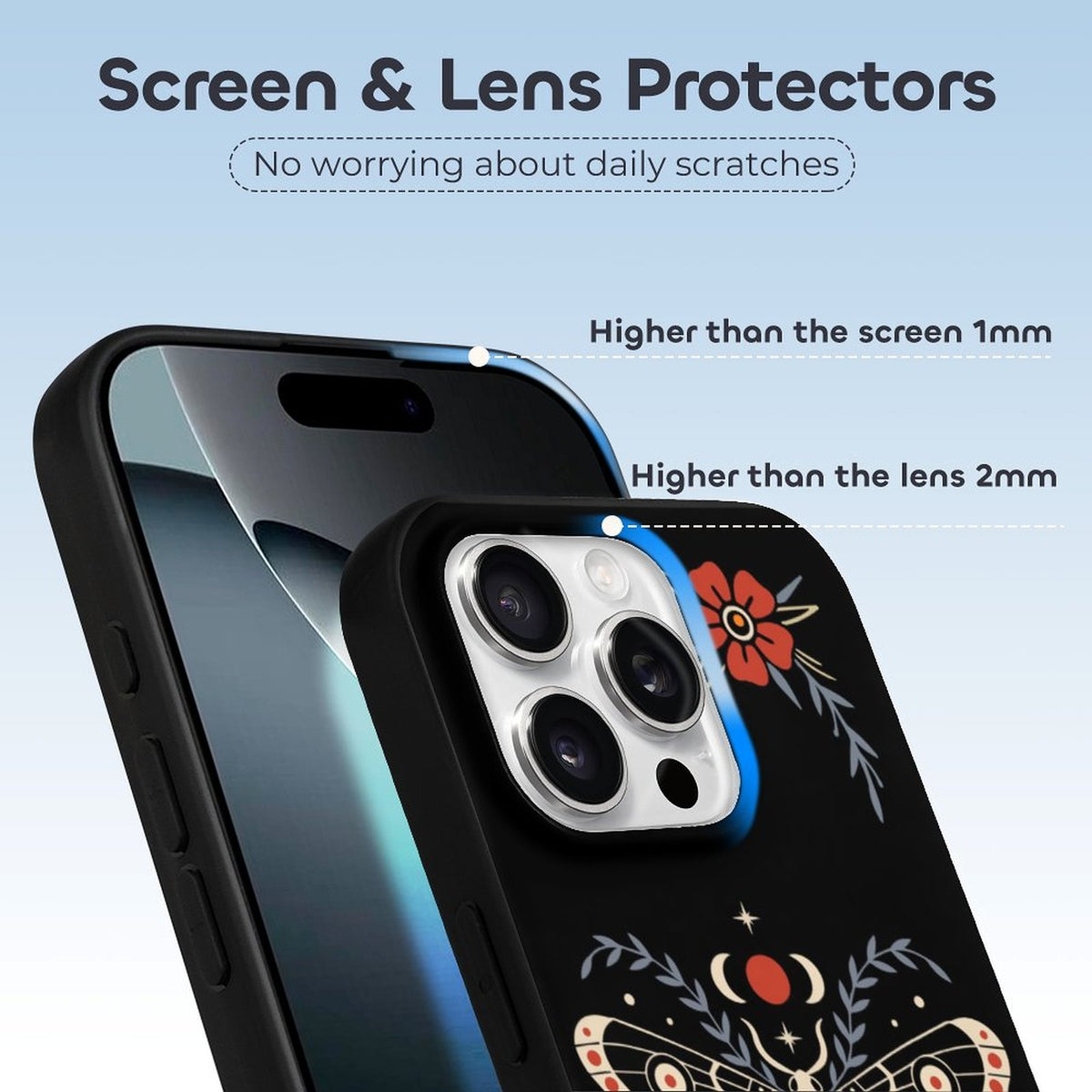 Vintage Death Moth Print - Phone Case