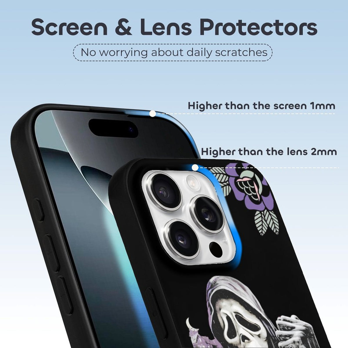 Horror Ghostface Print - Phone Case