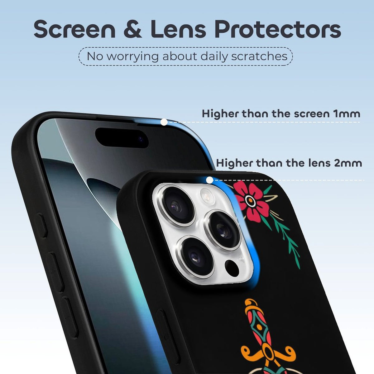 Old School Tiger Print - Phone Case