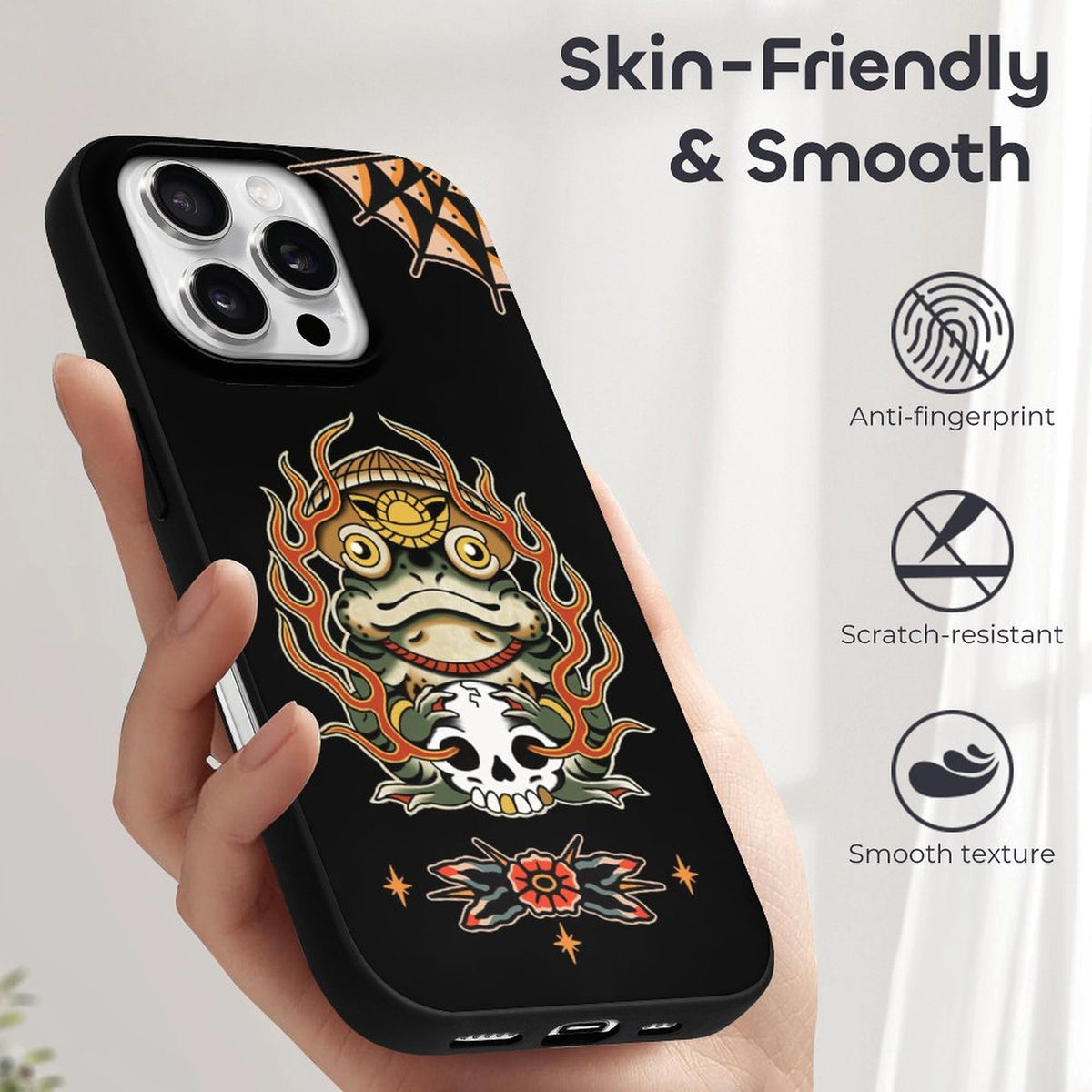 Japanese Ninja Frog Print - Phone Case