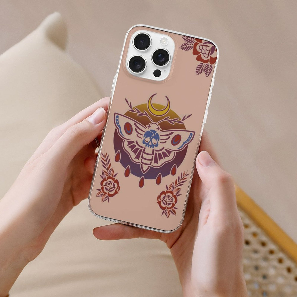 Death Moth Gradient Print - Phone Case