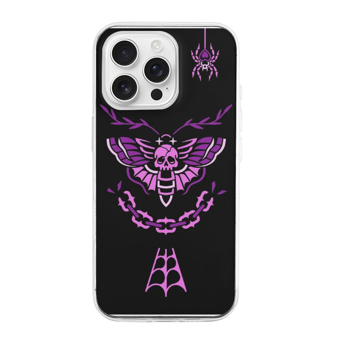 Purple Death Moth Print - Phone Case