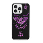 Purple Death Moth Print - Phone Case