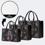 Celestial Black Cat Print Handbag Factory Direct Sales
