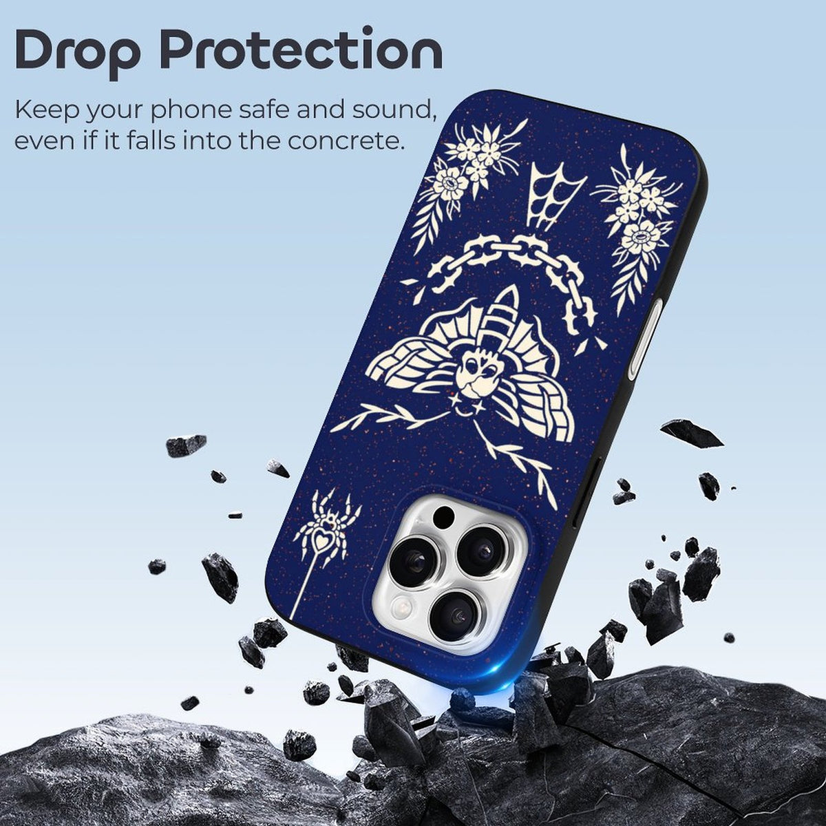 Vintage Death Moth Print - Phone Case