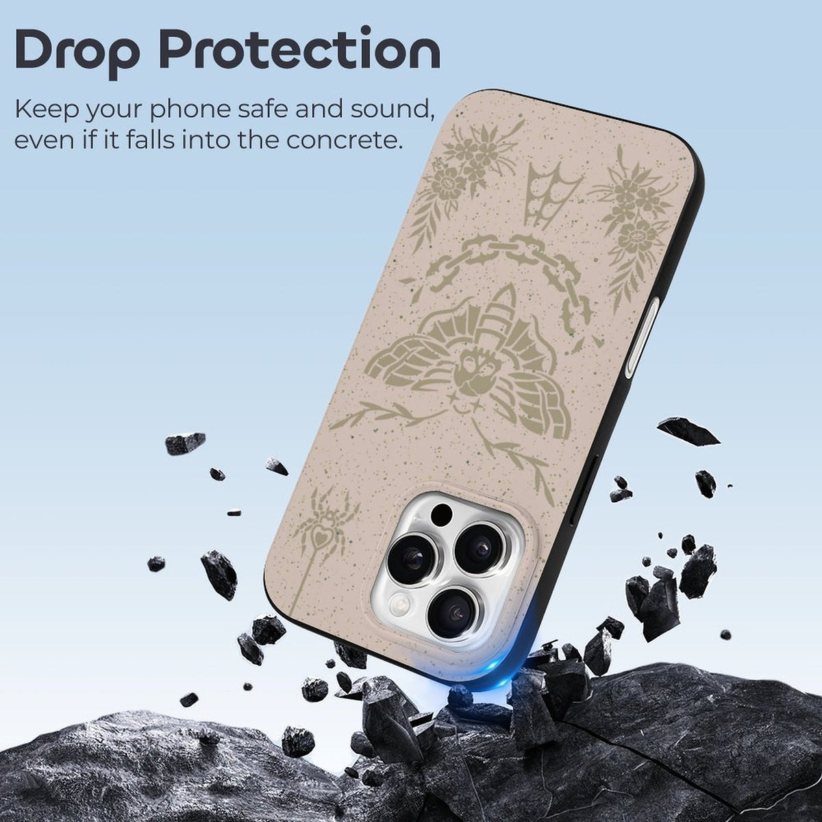 Classic Death Moth Print - Phone Case