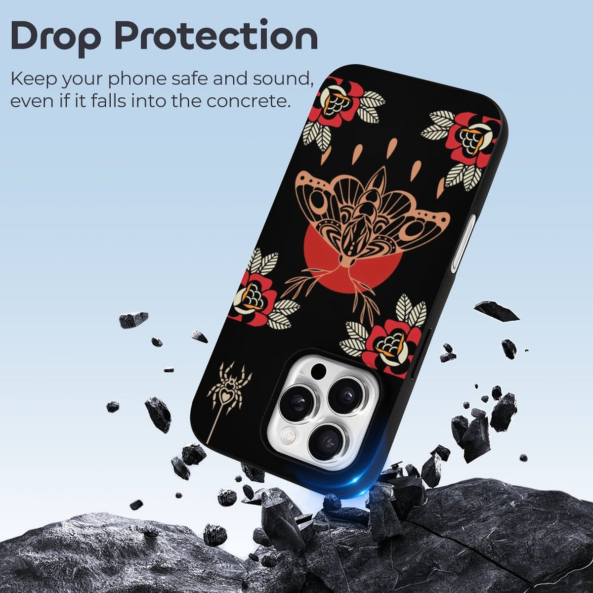 Vintage Death Moth Print - Phone Case