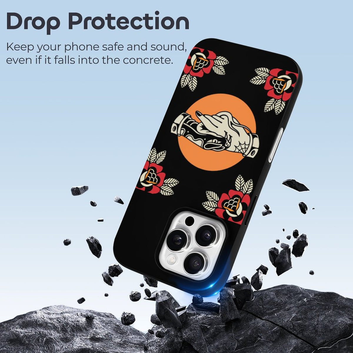 Trust No One Snake Print - Phone Case