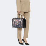 Rose Skull Glass Print Handbag Factory Direct Sales