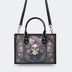 Rose Skull Glass Print Handbag Factory Direct Sales