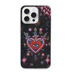 Red Heart & Eye Print - Phone Case
