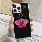 Pink Death Moth Print - Phone Case