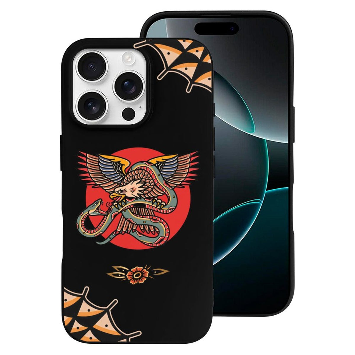 Vintage Eagle & Snake Print - Phone Case